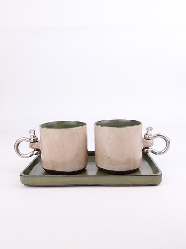 metal-kulplu-fincan-2li-set-8 Sailor El Yapımı Modern Kahve Fincanı