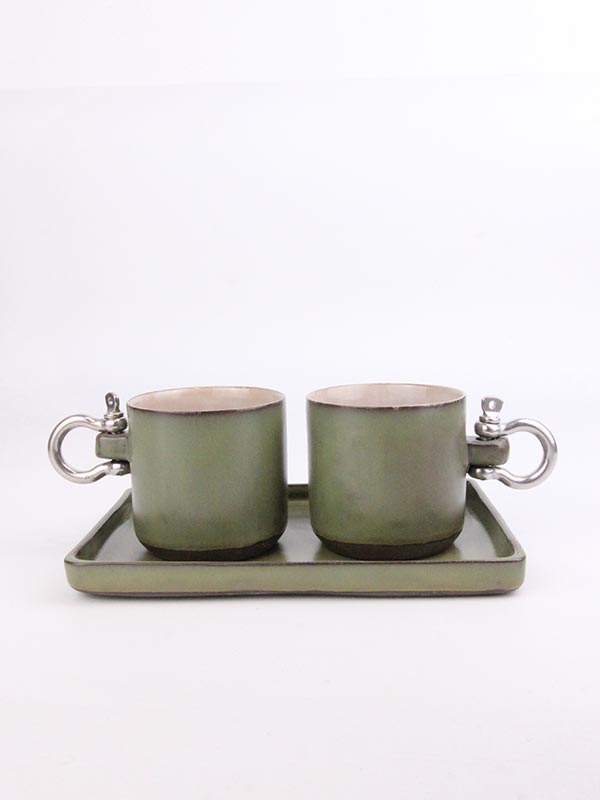 metal-kulplu-fincan-2li-set-9 Sailor El Yapımı Modern Kahve Fincanı