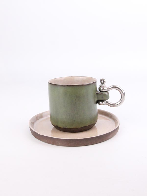 metal-kulplu-fincan-tekli-yuvarlak-set-7 Sailor El Yapımı Modern Kahve Fincanı