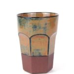 El yapımı stoneware bardak