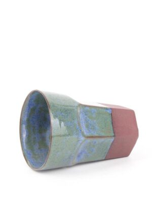 El yapımı stoneware bardak
