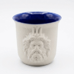 Poseidon Kabartmalı El Yapımı Kahve Fincanı, Okyanus Mavisi Yunan Mitolojisi 175 ml - Görsel 8