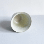 Afrodit Stoneware Rölyefli Espresso Fincanı 100ml - İç ve Dış İnci Beyazı - Görsel 5